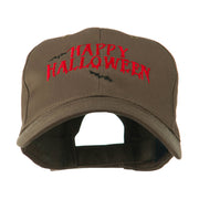 Happy Halloween with Bats Embroidered Cap