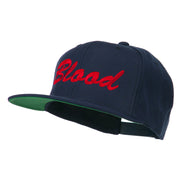 Flat Bill Hip Hop Casual Blood Embroidered Cap