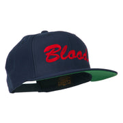 Flat Bill Hip Hop Casual Blood Embroidered Cap