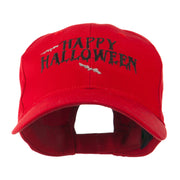 Happy Halloween with Bats Embroidered Cap