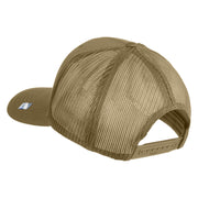 USSF with Delta Embroidered Solid Cotton Mesh Cap - Khaki OSFM