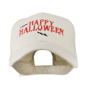 Happy Halloween with Bats Embroidered Cap