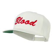 Flat Bill Hip Hop Casual Blood Embroidered Cap