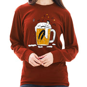 Happy Hour Soak Graphic Design Unisex Ring Spun Cotton Premium Long Sleeve T-shirt