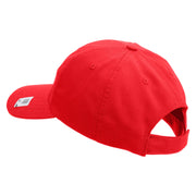 USMC Semper Fi Embroidered 6 Panel Unstructured Cotton Twill Cap Made in USA - Red OSFM