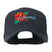 USA State Flower Hawaii Hibiscus Embroidery Cap