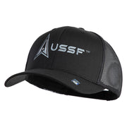 Delta with USSF Embroidered Solid Cotton Mesh Cap - Black OSFM