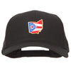 Ohio State Map Flag Embroidered Solid Cotton Pro Cap