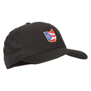 Ohio State Map Flag Embroidered Solid Cotton Pro Cap