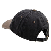 Space Arcade Embroidered Cotton Twill Premium Pigment Dyed Cap - Black-Khaki OSFM