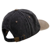 Space Arcade Embroidered Cotton Twill Premium Pigment Dyed Cap - Black-Khaki OSFM