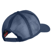 Delta with USSF Embroidered Solid Cotton Mesh Cap - Navy OSFM