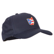 Ohio State Map Flag Embroidered Solid Cotton Pro Cap