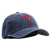 Space Arcade Embroidered Cotton Twill Premium Pigment Dyed Cap - Navy OSFM