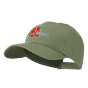 USA State Flower Hawaii Hibiscus Embroidery Cap