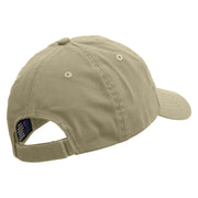 Cartoon Spider Tarantula Embroidered Low Profile Pet Spun Washed Cap - Khaki OSFM