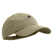 Cartoon Spider Tarantula Embroidered Low Profile Pet Spun Washed Cap - Khaki OSFM