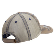 Licensed Army Aviator Veteran Embroidered Low Profile Special Cotton Mesh Cap - Khaki OSFM