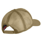 Delta with USSF Embroidered Solid Cotton Mesh Cap - Khaki OSFM