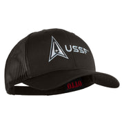 Delta with USSF Embroidered Solid Cotton Mesh Cap - Charcoal OSFM