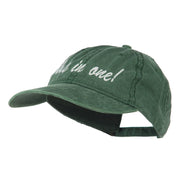 Hole in One Embroidered Washed Cap