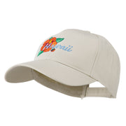 USA State Flower Hawaii Hibiscus Embroidery Cap