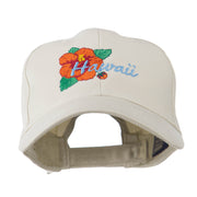 USA State Flower Hawaii Hibiscus Embroidery Cap