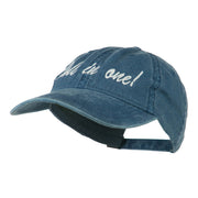 Hole in One Embroidered Washed Cap