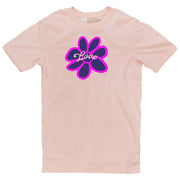 Hippie Flower Graphic Design Unisex Short Sleeve Cotton Jersey T-Shirt