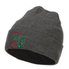 Have a Holly Jolly Embroidered Long Beanie