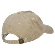 Husky Dog Embroidered Washed Cotton Twill Cap