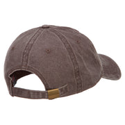 Husky Dog Embroidered Washed Cotton Twill Cap