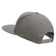 Licensed Army Aviator Veteran Embroidered 5 Panel Flat Bill Twill Snapback Solid Cap - Dk-Grey OSFM