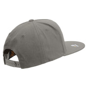 Licensed Army Aviator Veteran Embroidered 5 Panel Flat Bill Twill Snapback Solid Cap - Dk-Grey OSFM