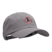 Crane Hunter Embroidered Washed Cap