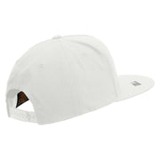 Licensed Army Aviator Veteran Embroidered 5 Panel Flat Bill Twill Snapback Solid Cap - White OSFM