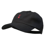 K Heart Symbol Embroidered Washed Cap