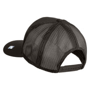 US Air Force Wing Embroidered Solid Cotton Twill Mesh Cap - Charcoal OSFM