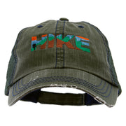 Mountain Hiking Embroidered Low Profile Special Cotton Mesh Cap