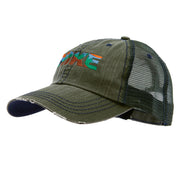 Mountain Hiking Embroidered Low Profile Special Cotton Mesh Cap