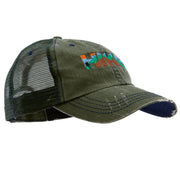 Mountain Hiking Embroidered Low Profile Special Cotton Mesh Cap