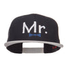 Mr Embroidered Mesh Snapback Cap