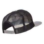 Mr Embroidered Mesh Snapback Cap