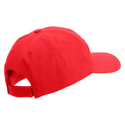 US Marine Corps Semper Fi Embroidered 6 Panel Unstructured Cotton Twill Cap Made in USA - Red OSFM