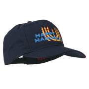 Happy Hanukkah Candles Embroidered Cap