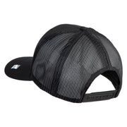 US Air Force Wing Embroidered Solid Cotton Twill Mesh Cap - Black OSFM
