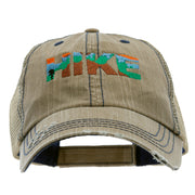 Mountain Hiking Embroidered Low Profile Special Cotton Mesh Cap