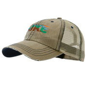 Mountain Hiking Embroidered Low Profile Special Cotton Mesh Cap