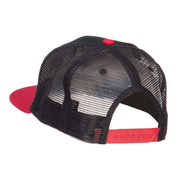 Mr Embroidered Mesh Snapback Cap