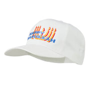 Happy Hanukkah Candles Embroidered Cap